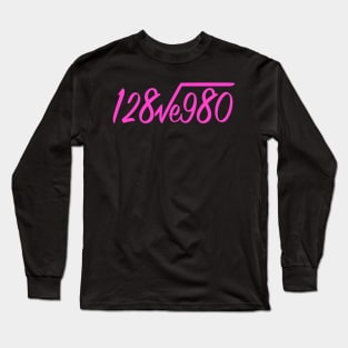 128ve980 I love You (Pink) Long Sleeve T-Shirt